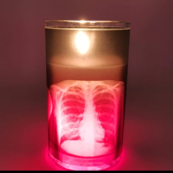 Skeleton x-ray LED color changing candle doctor radiologist Halloween Decor GIFT - Picture 5 of 7